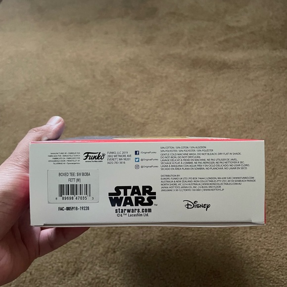 Funko x Star Wars Boba Fett Cinnamon Coated Cereal Shirt BOX ONLY (JUST THE BOX) - Picture 8 of 10